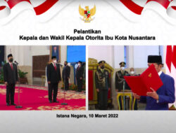 Presiden Lantik Kepala Otorita IKN di Istana Negara